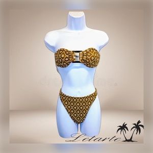 👙 LETARTE || Vintage 2PC Skull & Crossbone Bikini Set-